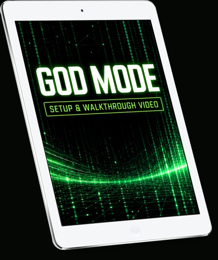 God Mode Setup and Walkthrough Video on tablet